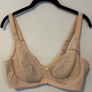Understance Zoe FlexWire Sheer Lift Bra - Champagne 42DDD 42F NWT